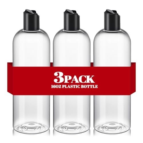 3pcs clear plastic - 16, oz
